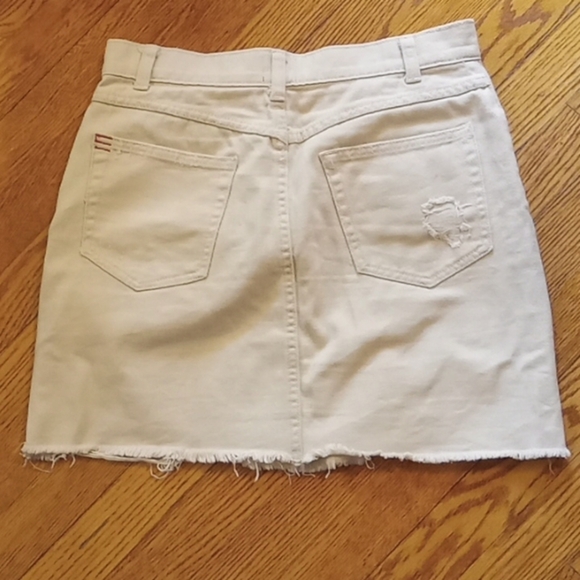 BDG tan destroyed denim skirt - Picture 2 of 6